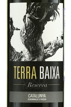 Terra Baixa Reserva - вино Терра Байша Резерва 2018 год 0.75 л красное сухое