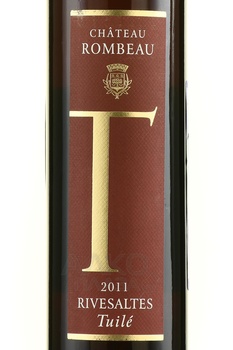 Chateau Rombeau Rivesaltes Tuile - вино ликерное Шато Ромбо Ривзальт Тюиле 2011 год 0.5 л