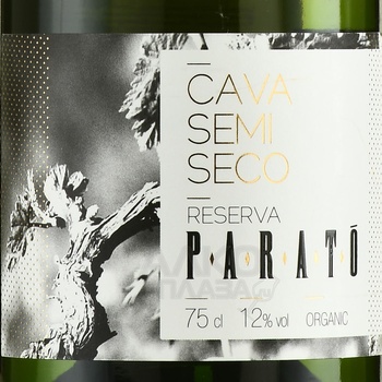 Parato Cava Semi Seco Reserva - вино игристое Парато Кава Семи Секо Резерва 2019 год 0.75 л белое полусухое