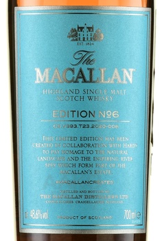 Single malt whiskey Macallan Edition No.6 - виски Макаллан Эдишн №6 0.7 л