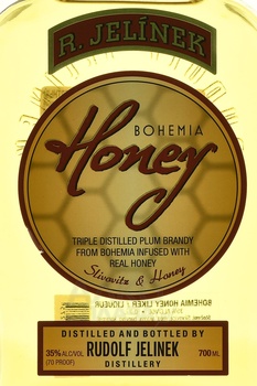 R. Jelinek Slivovice Bohemia Honey - ликер Сливовица Богемский мед 0.7 л