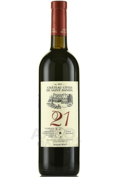 Вино Chateau Cotes De Saint Daniel 21 0.75 л красное сухое