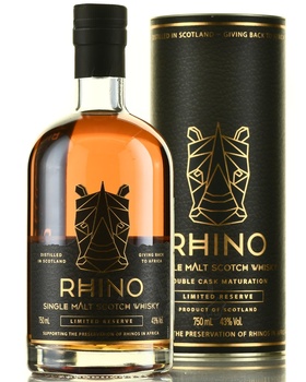 Rhino Single Malt - виски односолодовый Райно 0.75 л в тубе