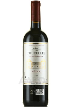 Chateau des Tourelles Medoc Cru Bourgeois - вино Шато де Турель Медок Крю Буржуа 2018 год 0.75 л красное сухое