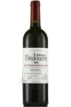 Chateau Bedouret Montagne-Saint-Emilion - вино Шато Бедуре Монтань Сент-Эмильон 2020 год 0.75 л красное сухое