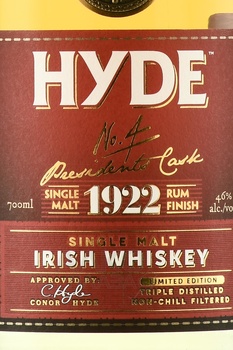 Hyde №4 Rum Finish - виски Хайд №4 Ром Финиш 0.7 л