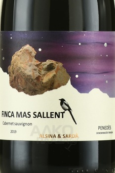 Alsina & Sarda Finca Mas Sallen - вино Альсина и Сарда Финка Мас Сальент 2019 год 0.75 л красное сухое