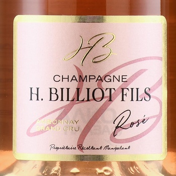 H Billiot Fils Rose Ambonnay Grand Cru Brut - шампанское Аш. Бильо Фис Розе Амбоне Гран Крю Брют 2018 год 0.75 л розовое брют