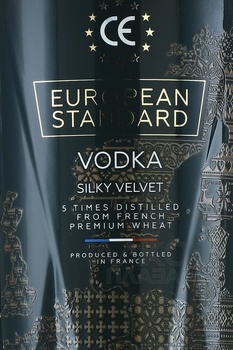 European Standard Silky Velvet Vodka - водка Юропиан Стандарт Силки Велвет 0.7 л в п/у