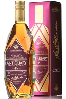 Antiquary 15 Year Old - виски купажированный Антиквари 15 лет 0.7 л в п/у