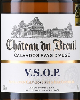 Chateau du Breuil VSOP - кальвадос Шато дю Брёй ВСОП 0.7 л в п/у