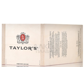 Taylor’s Reserve Tawny Port Historic Limited Edition - портвейн Тэйлор’с Резерв Тони Порт Хисторик Лимитед Эдишн 0.75 л в д/у