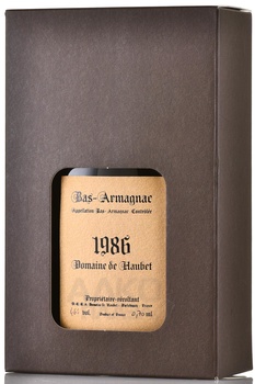 Domaine de Haubet 1986 - арманьяк Домен де Обе 1986 год графин 0.7 л в п/у