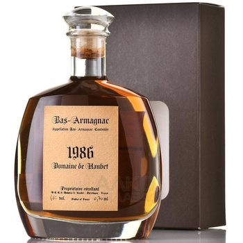 Domaine de Haubet 1986 - арманьяк Домен де Обе 1986 год графин 0.7 л в п/у