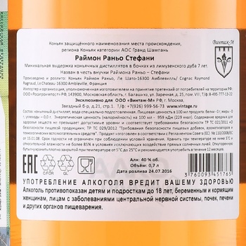 Raymond Ragnaud Reserve in decanter Stefany gift box - коньяк Раймон Раньо Резерв в декантере Стефани 0.7 л в п/у