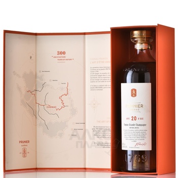 Prunier 20 Years Old - коньяк Прунье 20 лет 0.7 л в п/у