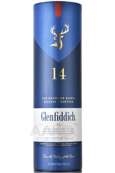 Glenfiddich 14 Years Old - виски Гленфиддик 14 лет 0.7 л в тубе