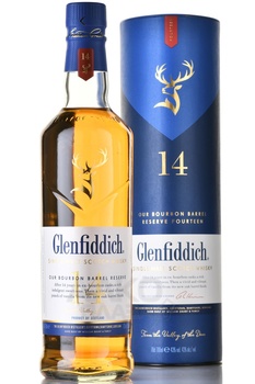 Glenfiddich 14 Years Old - виски Гленфиддик 14 лет 0.7 л в тубе