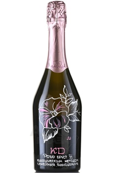 Вино игристое KD Брют VI Константин Дзитоев Классическим методом розовое брют 0.75 л