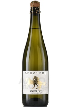 Вино игристое Арпачино Алиготе 0.75 л белое экстра брют