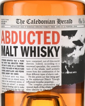 Abducted Malt Whisky - виски Абдактид Молт 0.7 л в п/у