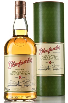 Glenfarclas 8 years - виски Гленфарклас 8 лет 0.7 л в тубе