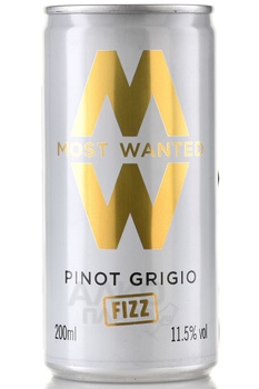 Most Wanted Pinot Grigio Pink Fizz - вино Мост Уонтед Пино Гриджио Физз 0.2 л полусухое белое