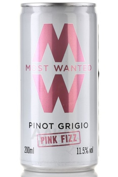 Most Wanted Pinot Grigio Pink Fizz - вино игристое Мост Уонтед Пино Гриджио Пинк Физз 0.2 л полусладкое розовое