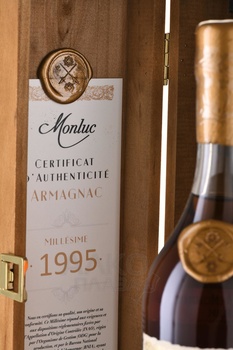 Monluc Armagnac 1995 - арманьяк Монлюк 1995 года 0.7 л