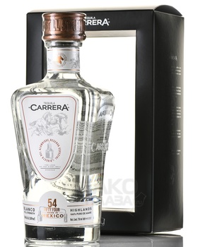 Carrera Blanco Still Strength - текила Каррера Бланко Стилл Стрэнс 0.75 л в п/у