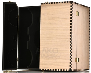 Футляр Белый с отделкой бархат на 6 бутылок Бургонь Ф0366