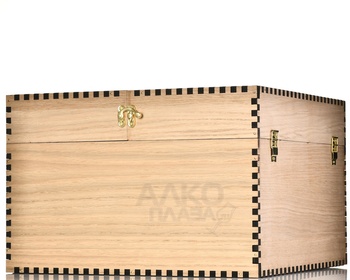 Футляр Белый с отделкой бархат на 6 бутылок Бургонь Ф0366