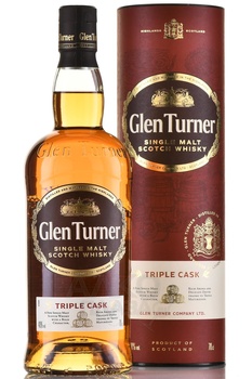 Glen Turner Triple Cask Single Malt - виски Глен Тёрнер Трипл Каск Сингл Молт 0.7 л в тубе