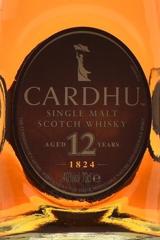 Cardhu 12 Year Old - виски Карду 12 лет 0.7 л в п/у + 2 бокала