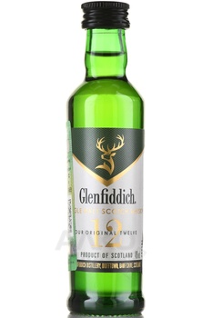 Glenfiddich 12 years old - виски Гленфиддик 12 лет 0.05 л