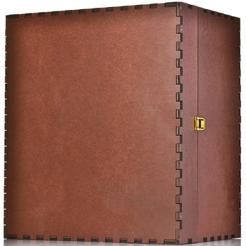 Футляр Бордовый с отделкой бархат на 6 бутылок Бургонь Ф0053