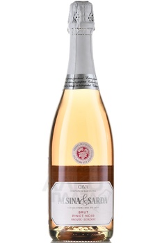 Alsina & Sarda Cava Brut Pinot Noir - игристое вино Альсина и Сарда Кава Брют Пино Нуар 0.75 л розовое брют