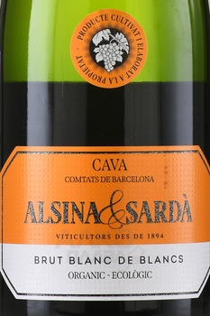 Alsina & Sarda Cava Brut Blanc de Blancs - игристое вино Альсина и Сарда Кава Брют Блан де Блан 0.75 л белое брют
