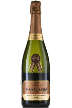 Alsina & Sarda Cava Brut Nature Gran Reserva - игристое вино Альсина и Сарда Кава Брют Натюр Гран Резерва 0.75 л белое брют натюр