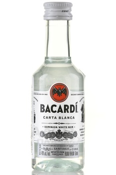 Bacardi Carta Blanca - ром Бакарди Карта Бланка 0.05 л