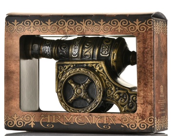 Коньяк КВ Семь звезд 7 лет сувенирная бутылка Пушка 0.33 л п/у