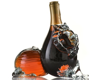 Коньяк Пять звезд 5 лет Лев сувенирная бутылка 0.5 л п/у