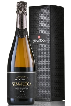 Cava Sumarroca Brut Nature Gran Reserva gift box - игристое вино Кава Сумаррока Брют Натюр Гран Резерва 0.75 л в п/у
