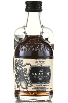 Kraken Black Spiced Rum - ром Кракен Пряный Черный 0.05 л