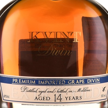 Kvint Divin 14 Years Old - коньяк Дивин КС Квинт 14 лет 0.5 л в п/у