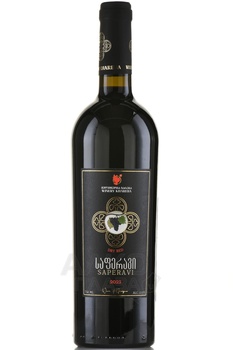 Вино Хареба Саперави с фруктовыми тонами 0.75 л сухое красное