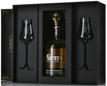 Padre Azul Single Barrel Anejo - текила Падре Азул Аньехо Сингл Баррел в п/у + 2 стакана 0.7 л