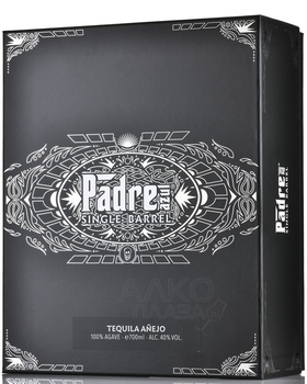 Padre Azul Single Barrel Reposado - текила Падре Азул Репосадо Сингл Баррел в п/у + 2 бокала 0.7 л