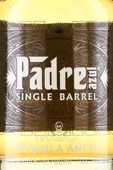Padre Azul Single Barrel Reposado - текила Падре Азул Репосадо Сингл Баррел в п/у + 2 бокала 0.7 л