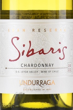 Undurraga Sibaris Chardonnay Gran Reserva - вино Сибарис Ундуррага Шардоне Гран Резерва 0.75 л белое сухое